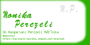 monika perczeli business card